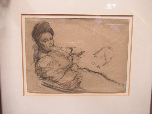 Lot 306 - Reclining Lady signed and dated 'adams / 09'...