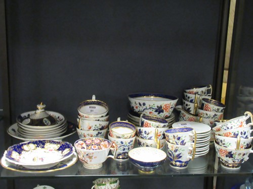 Lot 81 - Porcelain tea service, probably Coalport, in...