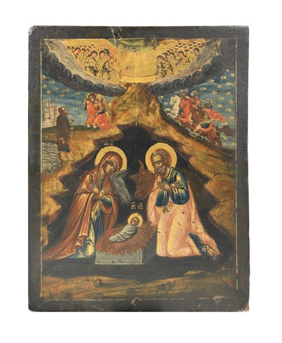Lot 625 - A late 18th or early 19th century icon