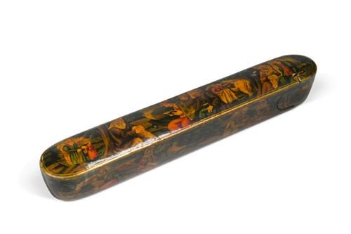 Lot 624 - A Persian Qajar Qalamdan (pen box)
