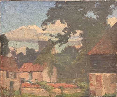 Lot 550A - An Impressionistic landscape oil on canvas,...