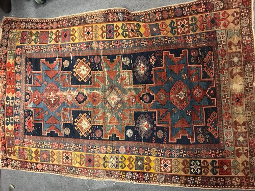 Lot 738 - Two old tribal rugs: a late 19th century...