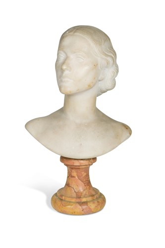 Lot 501 - Wheeler Williams (American, 1897-1972), a carved marble bust, 1934