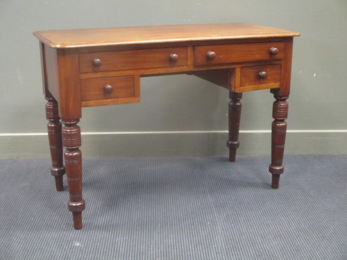 Lot 569 - A late Victorian mahogany side table, the...