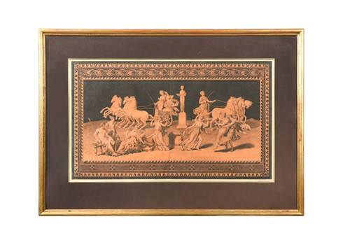 Lot 547 - A collection of seven hand coloured engravings, late 18th century
