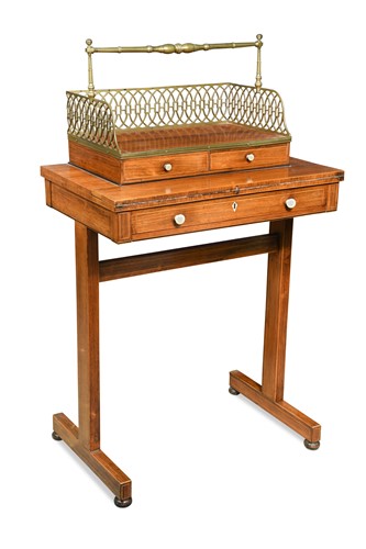 Lot 509 - A Regency rosewood Bonheur du jour