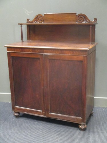 Lot 560 - A 19th century mahogany chiffonier, 134 x 103...