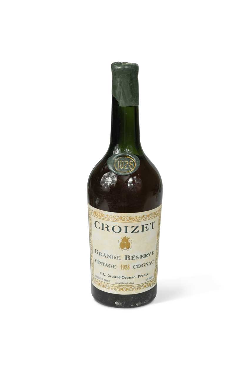 Lot 1283 - Croizet Grand Reserve cognac 1928, with dated...