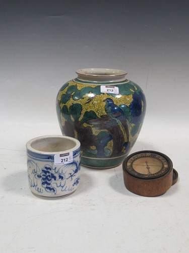 Lot 212 - Japanese Ko-Kutani style vase painted with a...