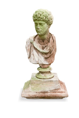 Lot 633 - A white marble bust of a young Emperor, Italian 18th century or earlier