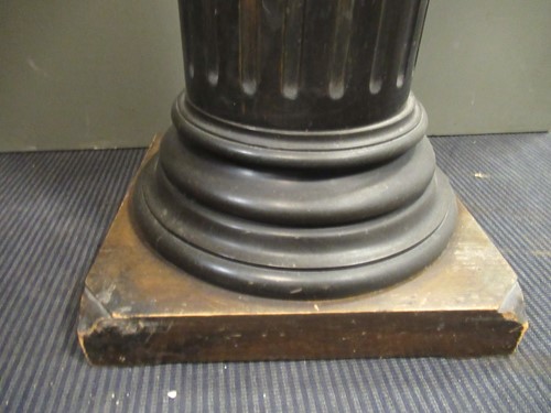 Lot 544 - A single ebonised column, 98 x 36cm diam