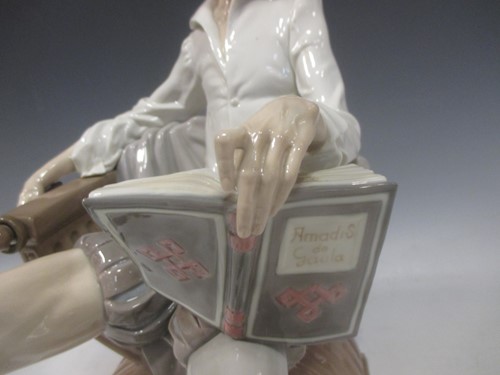 Lot 14 - A large Lladro figure of Don Quixote, 30cm high