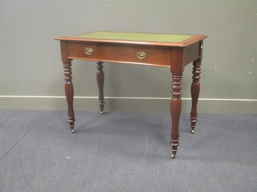 Lot 573 - A William IV mahogany writing table with...