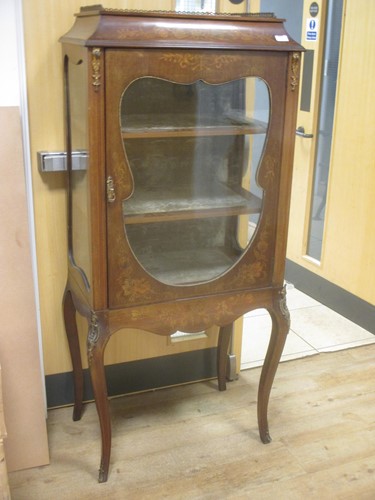 Lot 708 - A late 19th century marquetry inlaid and gilt...