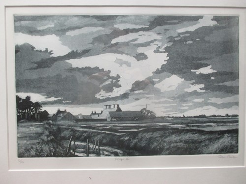 Lot 503 - John Preston, Snape II, aquatint, 24 x 38cm