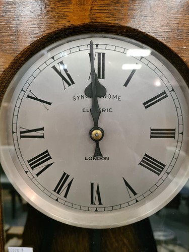 Lot 235 - Synchronome electric master clock no. C...