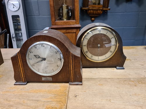 Lot 249 - Six various 1930s domed case mantle clocks,...
