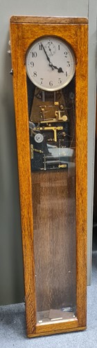 Lot 274 - Synchronome electric master clock, with...