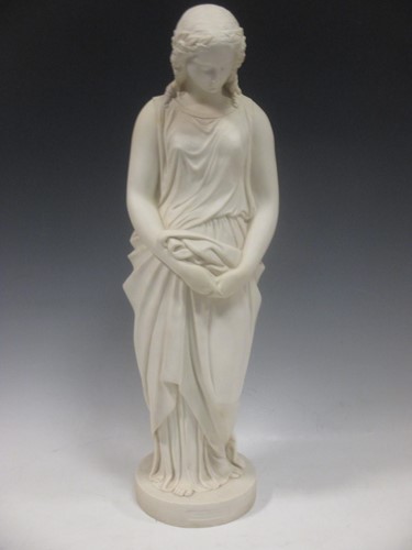 Lot 42 - Copeland Parian figure 'Maidenhood' dated 1861...