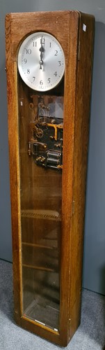 Lot 296 - Sychronome electic master clock, no. 5876,...