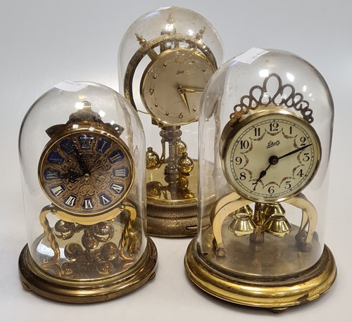 Lot 130 - Collection of 9 various mantel clocks, some...