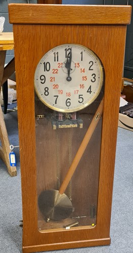 Lot 309 - Wagner electric self winding clock, no. 005469,...