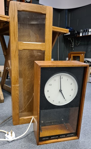Lot 365 - Smtihs English Clock Systems mahogany cased...