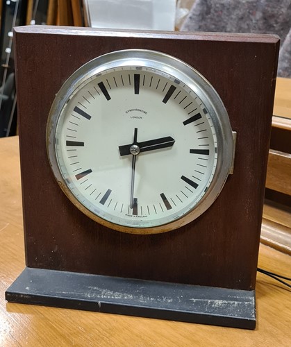 Lot 369 - Home built Sychronome mantel clock, ATO mantel...