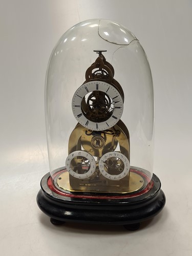 Lot 370 - Garrard Westminster chiming mantel clock, an...
