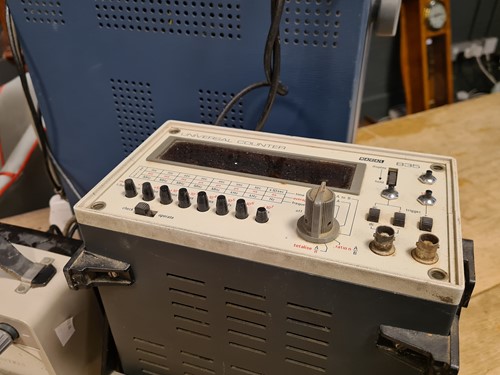 Lot 315 - An oscilloscope, a volt and ammeter, and a...