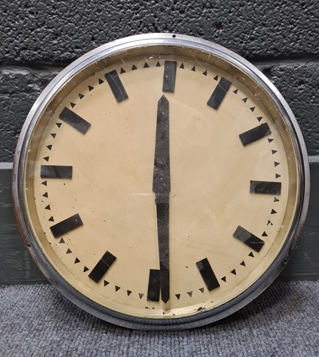 Lot 328 - Two Sychronome slave clocks: octagonal...