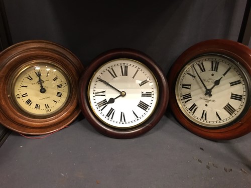 Lot 337 - Two Silent electric slave clocks, one marked...