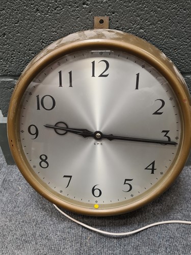 Lot 343 - Three Synchronome slave clocks, including one...