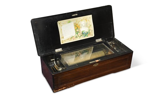 Lot 953 - A Swiss musical box, 19th century