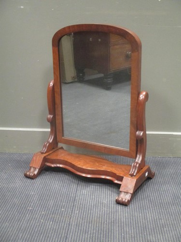 Lot 545 - A Victorian mahogany dome top dressing table...