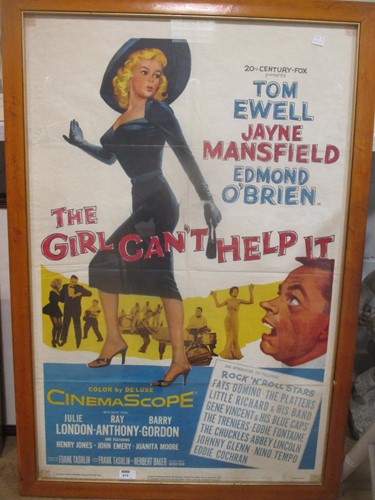 Lot 515 - The Girl Can't help it, a framed vintage film...