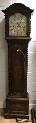 Lot 359 - An early 20th century oak three train gong...