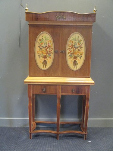 Lot 533 - A 20th century cabinet on stand with fully...