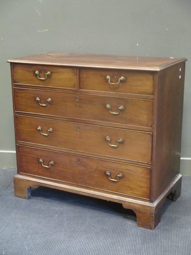 Lot 561 - A 19th century mahogany chest of drawers, 97 x...