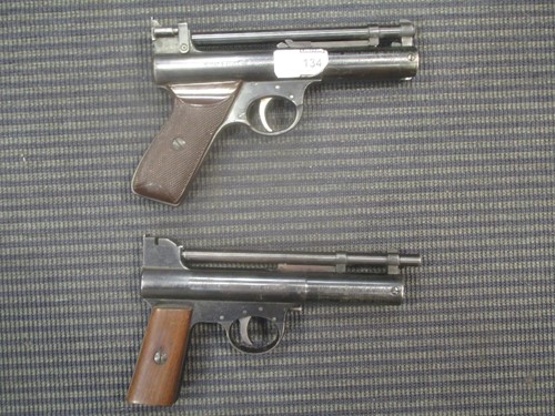 Lot 134 - A Webley air pistol Mark I together with The...