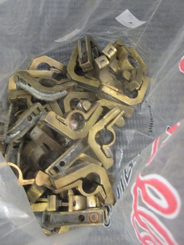 Lot 137 - A collection of various salvaged coat hooks,...
