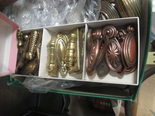 Lot 137 - A collection of various salvaged coat hooks,...