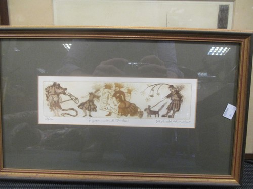 Lot 500 - Three modern framed botanical prints after...