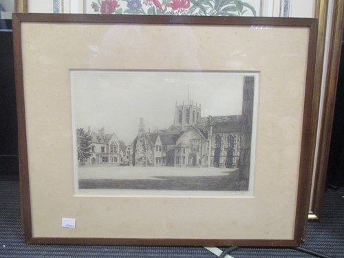 Lot 500 - Three modern framed botanical prints after...