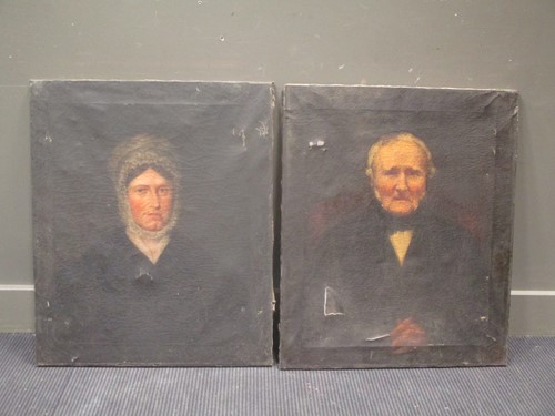 Lot 432 - English School, A pair of 19th century...