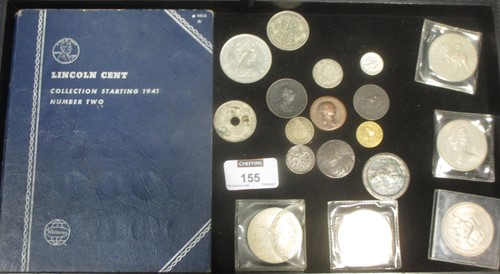 Lot 155 - A small collection of coins to include Roman...
