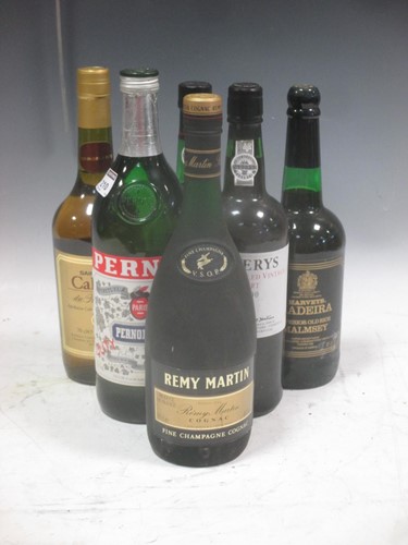 Lot 210 - A quantity of port and spirits to include;...