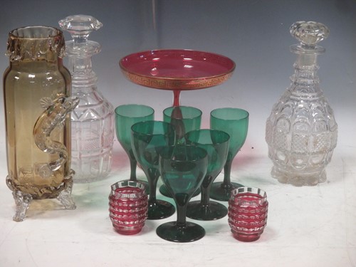 Lot 108 - A collection of glassware to include a...