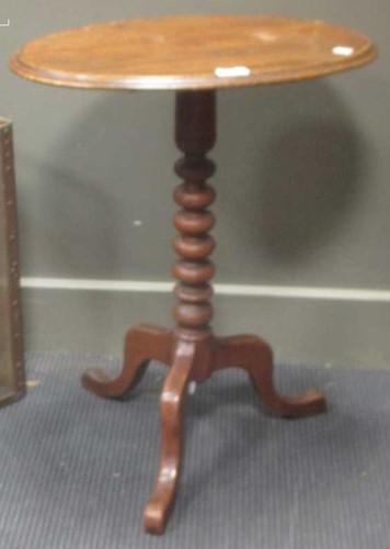 Lot 681 - A 19th century mahogany oval top occasional...