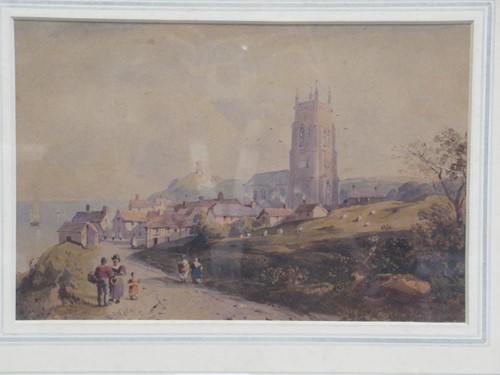 Lot 373 - A watercolour of St Ives bridge by J A Temple,...
